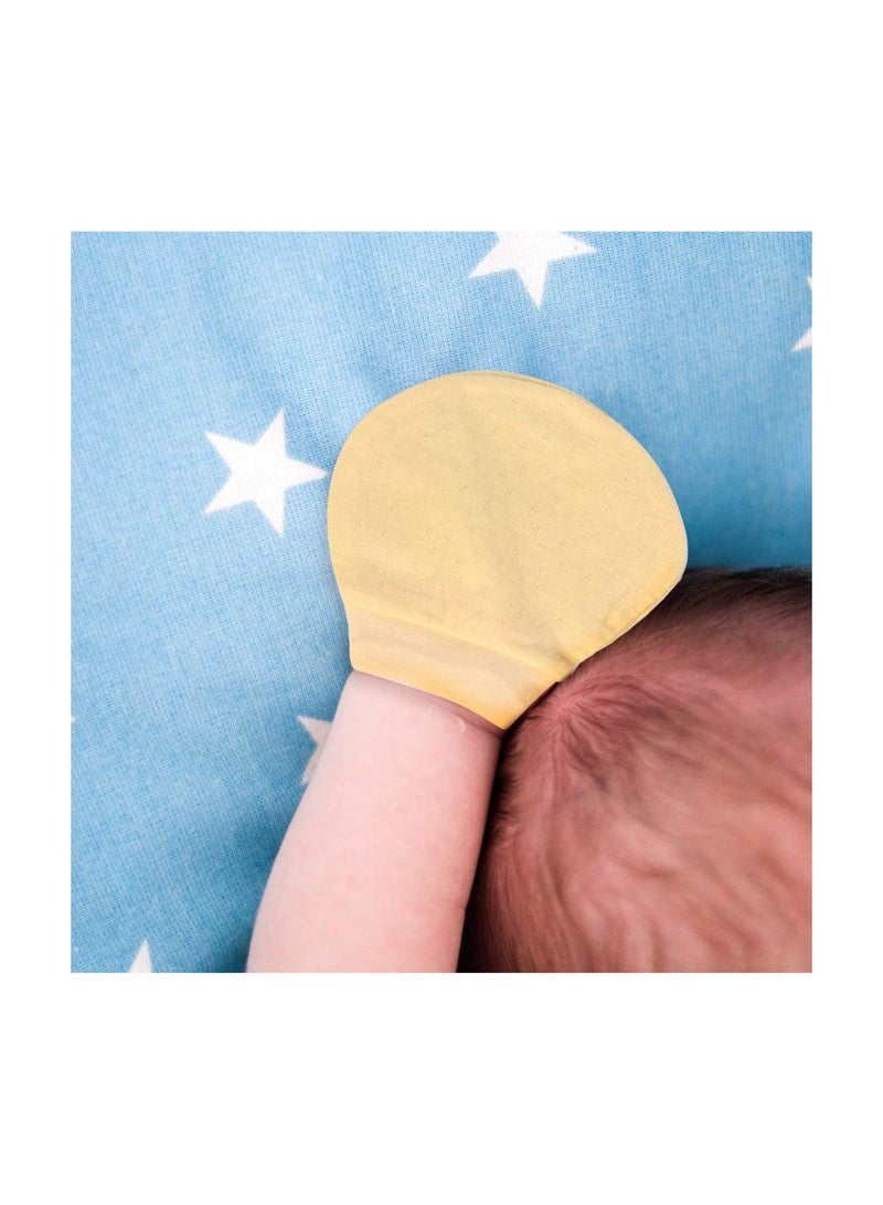 GGOOT 4 Pairs Newborn Baby Mittens No Scratch Mittens Cotton Gloves Soft Stay On Mittens for Unisex Newborn Baby  - Image 2
