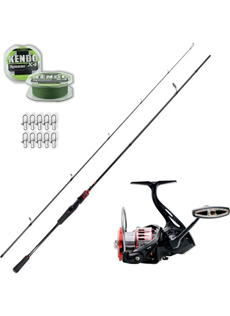 Ryuji Raptor 4000 - Luna 270CM 5-55GR Spin Fishing Rod Set