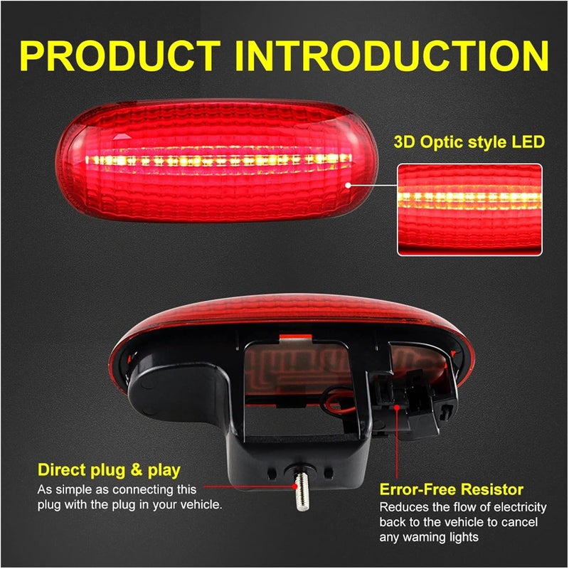 QASULER High Mount Brake Light for Renault and Nissan - Image 3