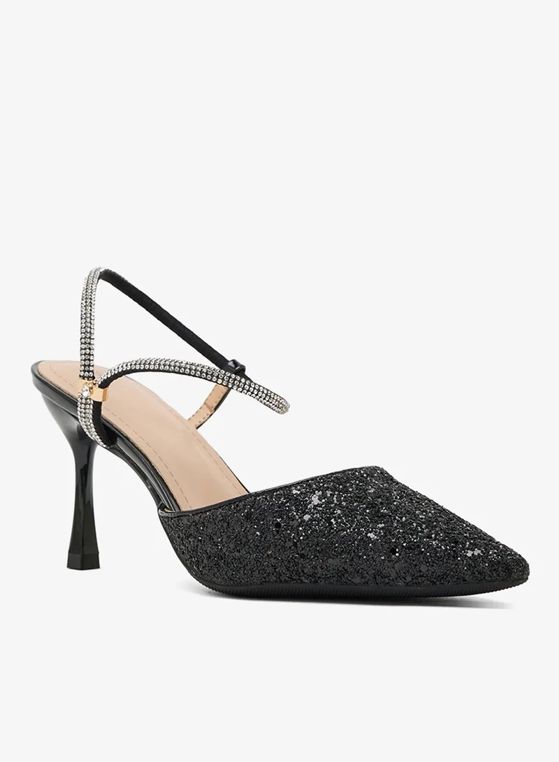 ELLA High Heeled Glitter Pump