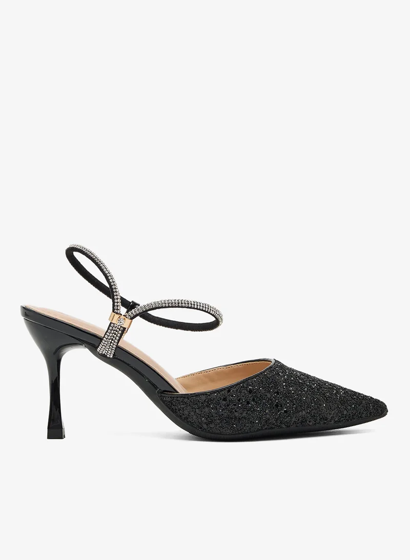 ELLA High Heeled Glitter Pump