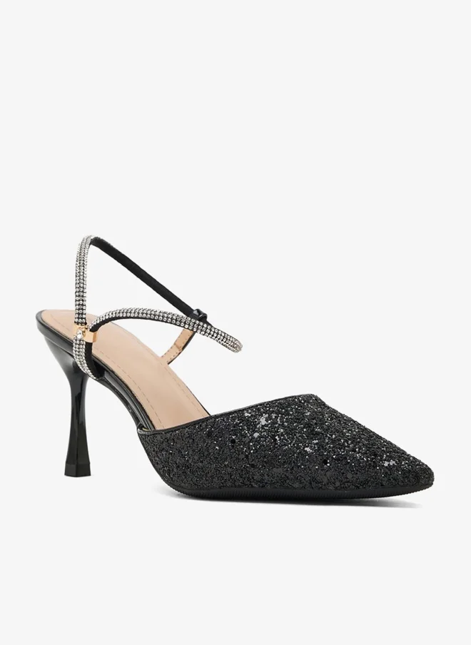 ايلا حذاء بكعب عالٍ لامع