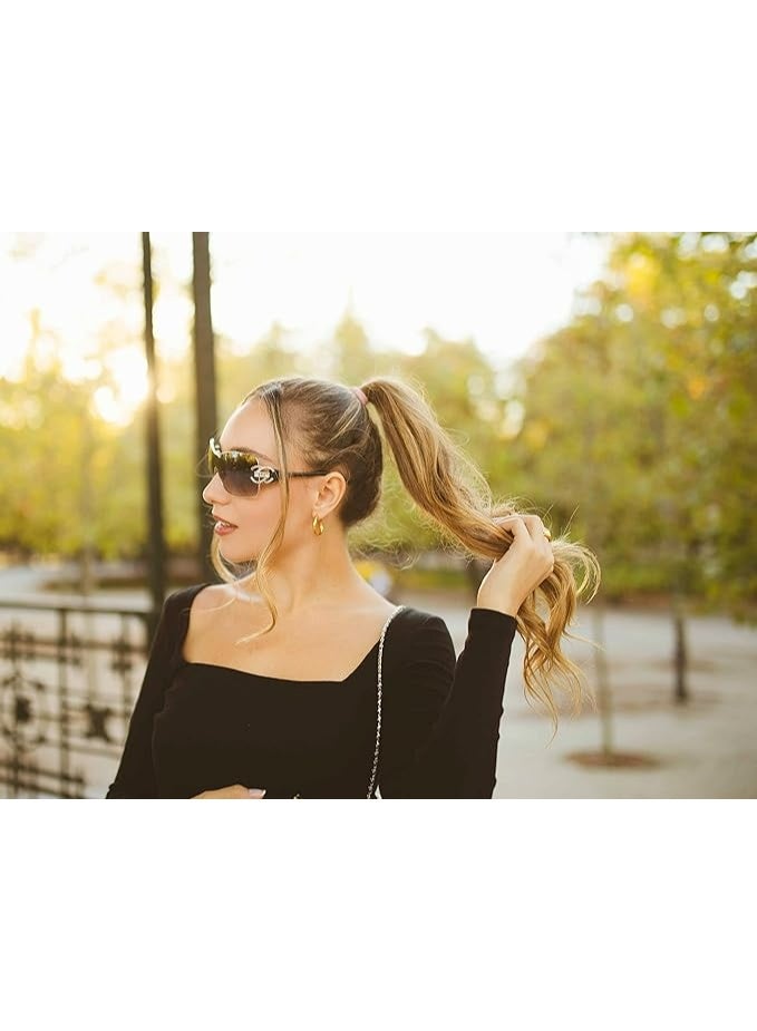 VANLINKER Wrap Around Y2K Sunglasses for Women Men Trendy Oversized Sun Glasses Fashion Shield Frameless Shades One-piece - Image 2