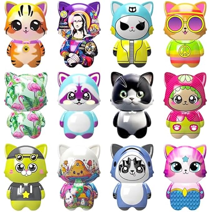 Orb Factory Assorted 3 Pack - ORB Pretty Kitty Jumbo Squishies Collectible Series 1 - Extra Soft, Slow Rising, Kawaii Cat Squishy Toys with Unique Designs - Sensory and Fidget Cute Squishies for Kids and Adults - Image 1