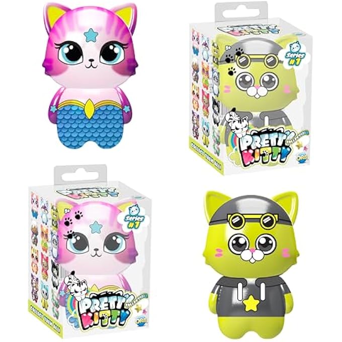 Orb Factory Assorted 3 Pack - ORB Pretty Kitty Jumbo Squishies Collectible Series 1 - Extra Soft, Slow Rising, Kawaii Cat Squishy Toys with Unique Designs - Sensory and Fidget Cute Squishies for Kids and Adults - Image 5