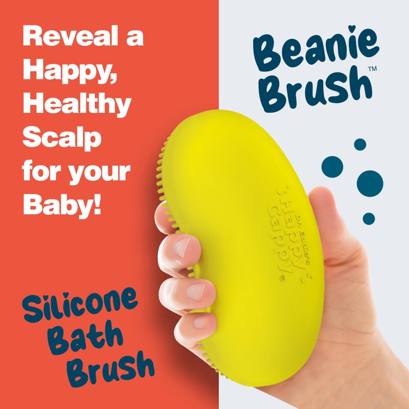 هابي كوبي Medicated Shampoo and Body Wash and Beanie Brush Bundle - Baby Dandruff Shampoo, Helps Cradle Cap and Seborrheic Dermatitis, Fragrance-Free, Gentle Baby Scalp Scrubber - 2 Pieces - Image 5