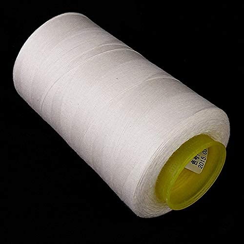 M Fabrics خيوط خياطة بوليستر 10,000 متر (خياطة، حياكة، صنع شرابات، تطريز، حرف، خيوط لامعة ناعمة ومشاريع أخرى) - عبوة من 10,000 متر (أبيض) - Image 4