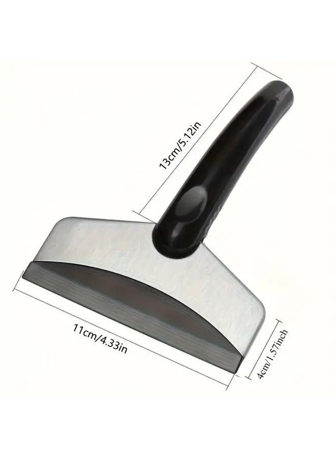 Black Heavy Duty Ice Scraper and Snow Brush with Ergonomic Handle Durable Stainless Steel Winter Car Tool - Image 3