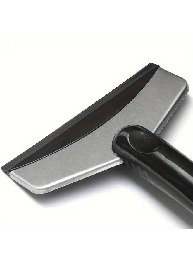 Black Heavy Duty Ice Scraper and Snow Brush with Ergonomic Handle Durable Stainless Steel Winter Car Tool - Image 4