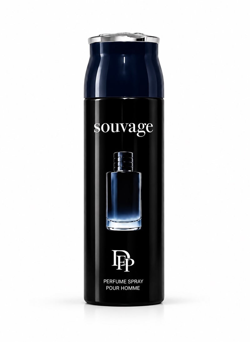 Diamond Souvage Fresh Body Spray for Men, 200ml
