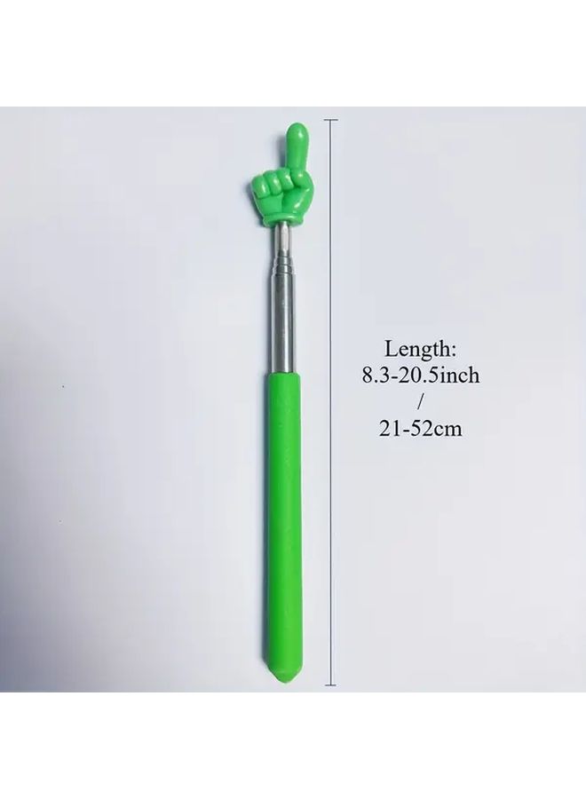6 Pack Retractable Teacher Pointers Assorted Colors with Ergonomic Hand Shaped Grips Extendable Metal Classroom Pointers for Elementary and Kindergarten Teachers - Image 2