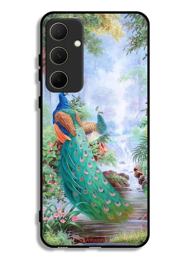 Tolwak Samsung Galaxy A35 5G Protective Case Cover Peacocks - Image 1