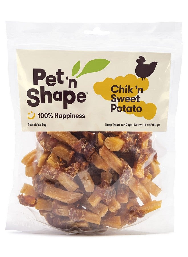 Pet 'n Shape Sweet Potato Chews Jerky Dog Treats  1 Pound - Image 1
