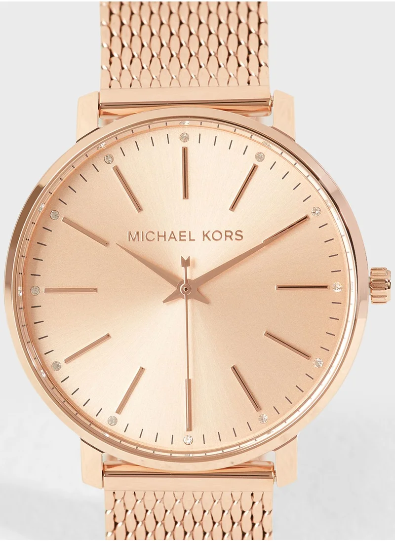 Michael Kors Pyper Mesh Strap Dress Watch