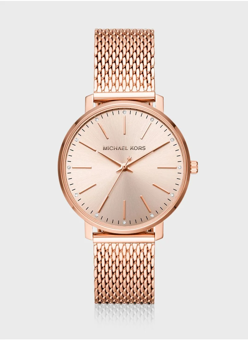 Michael Kors Pyper Mesh Strap Dress Watch
