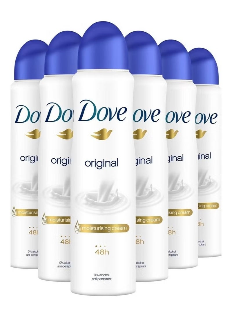 دوف بخاخ مزيل العرق الأصلي المضاد للتعرق، 6 عبوات × 250 مل - Image 2