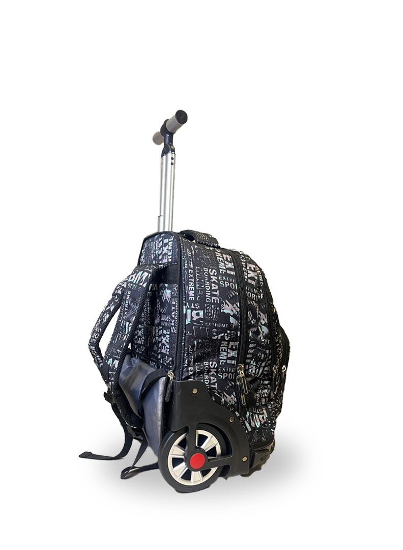 AODASI Trolley School Bag, School Bags for Girls and boys Trolley Bag for Students Travel Bag Trolley Luggage backpack multi useful - Image 1