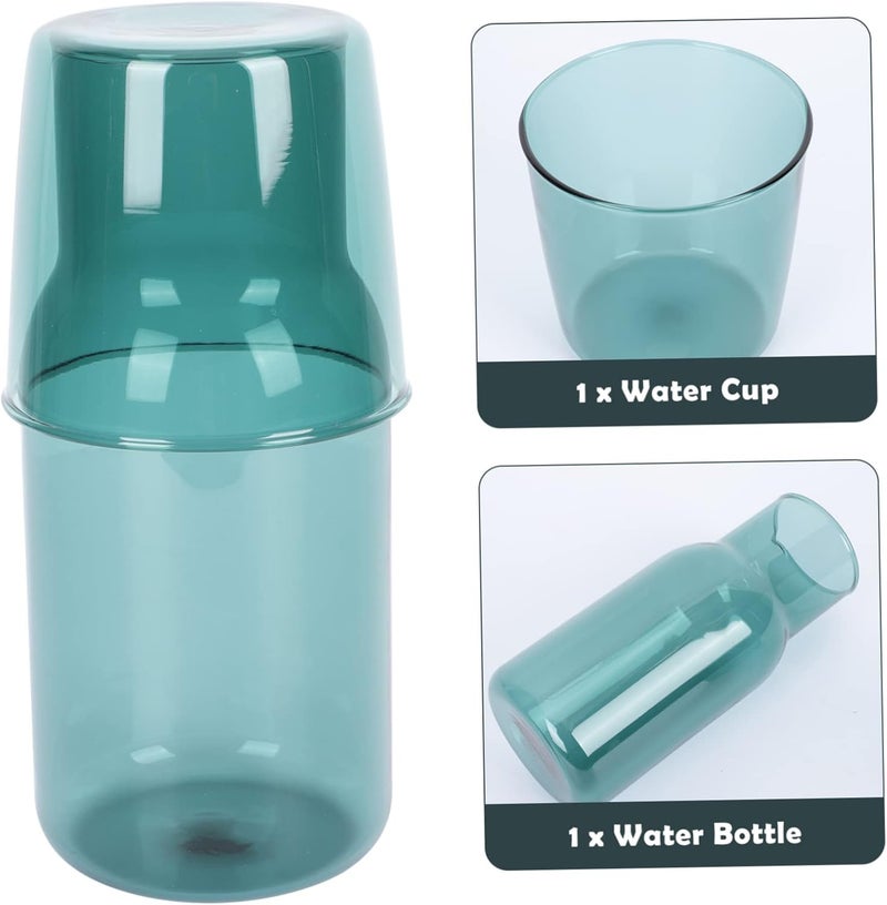 PRETYZOOM 1set Elegant Glass Set Water Beverage Cup Lid Modern Tumbler Cups for Kitchen Heat-resistant Carafe for Friends - Image 5