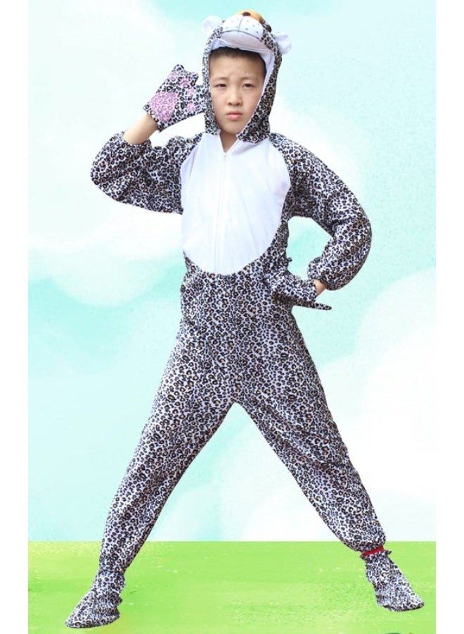 NIBEMINENT Children's animal tiger costumes, kindergarten dance rehearsal program schedule, one-piece clothing decoration for performance - Image 1