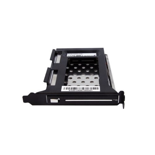 StarTech.com 2.5in SATA Removable Hard Drive Bay for PC Expansion Slot - Storage bay adapter - black , TAA (S25SLOTR) - Image 2