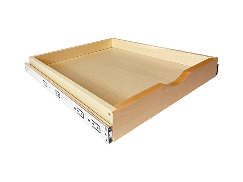 Mobirex Pull Out Drawers for Cabinet Wood Slide Out Cabinet Organizer and Storage Cabinet Kitchen Drawers Slide Out Shelves Pull Out Shelves in Kitchen Pantry Bathroom with Soft Close 24"W x 22"D x 3"H - Image 1