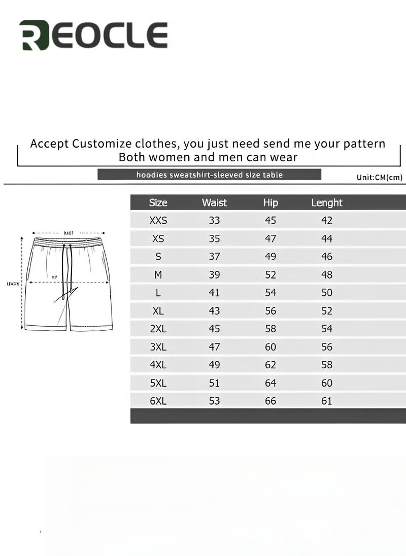 REOCLE Men's 2 Piece Outfits Shorts Tracksuit Real 3D Printed Casual Short Sleeve Crew Neck Suit Vacation Shirt and Shorts Sets  - Image 4