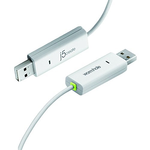 j5create JUC100 Data, Keyboard, and Mouse Sharing/Transfer USB Cable [ Wormhole Switch Windows to Windows ] Transfer Data Between 2 Windows PC - Image 1