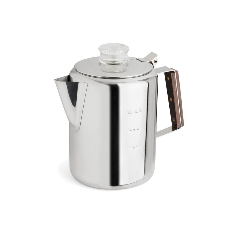 Fox Run Rapid Brew Stainless Steel Stovetop Coffee Percolator 9 Cup