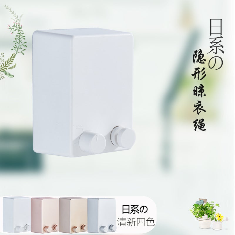E-Commerce Invisible Clothesline Punch-Free Household Indoor Balcony Telescopic Wire Drying Rack Cool Clothes Artifact - Image 5