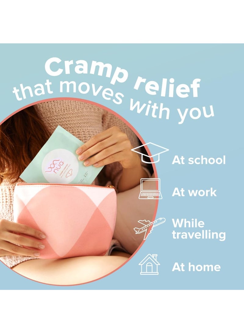 Nua Cramp Comfort || 3 Heat Patches for Period Pain and Cramps || 100% Natural Ingredients and Portable || 8 Hours Pain Relief || Quick Relief from Menstrual Pain - Image 5
