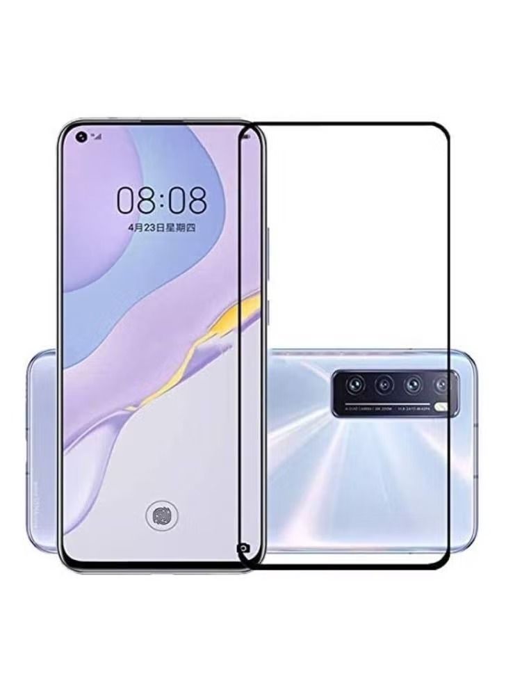 IAF AWH for Huawei Nova 7 SE Screen Protector, 3D Curved Tempered Glass Screen Protector Film [HD Clear] [9H Hardness] [Case Friendly] for Huawei Nova 7 SE 5G Smartphone  - Image 1