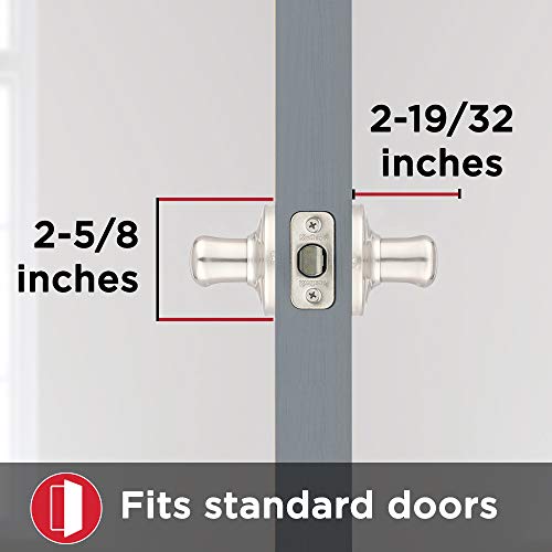 Kwikset Tustin Interior Passage Door Handle, Lever For Closet and Hallway Doors, Reversible Non-Locking Handle Lever, Satin Chrome, 1 Count (Pack of 1) - Image 5