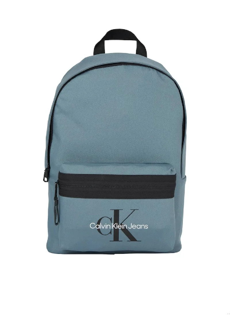 Calvin Klein Jeans Men's Round Backpack -  durable recycled polyester exterior, Blue