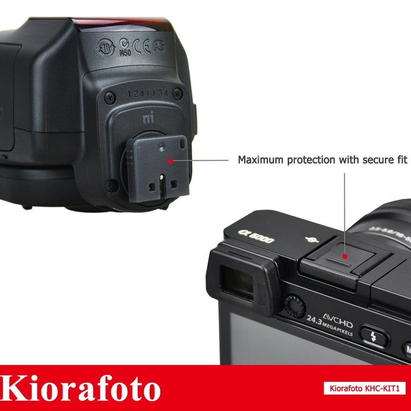 Kiorafoto Multi Interface MI Hot Shoe Cover Protector Cap for Sony A7IV III ZV-E10 ZV1 A7C A7SIII A7RIV A6600 A6500 A6400 A6300 A6100 A6000 Camera Flash HVL-F32M HVL-F45RM Microphone ECM-XYST1M ECM-GZ1M ECM-B1M - Image 2