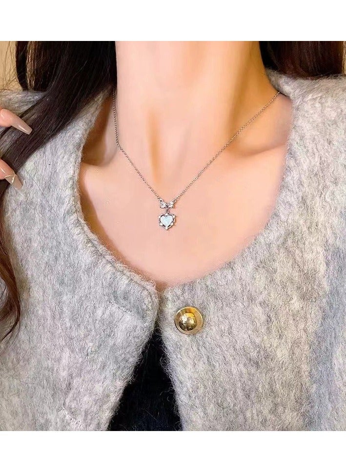 Goolsky Dainty Heart Pendant Necklace – Minimalist Love Jewelry for Women, Elegant & Giftable  - Image 1