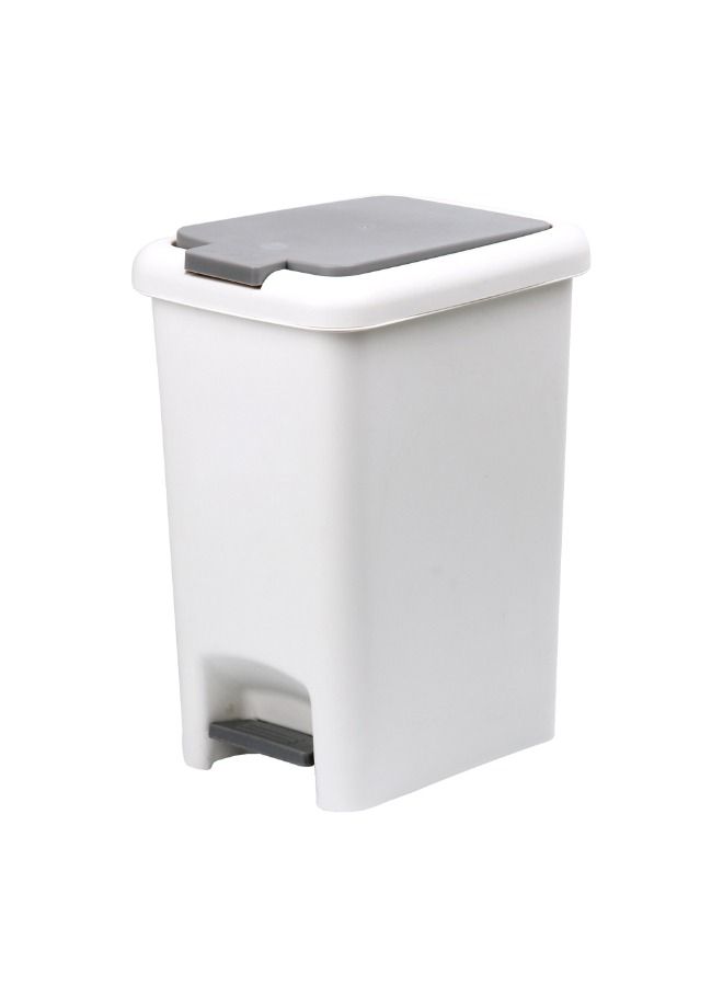 Pedal Bin White 10L 