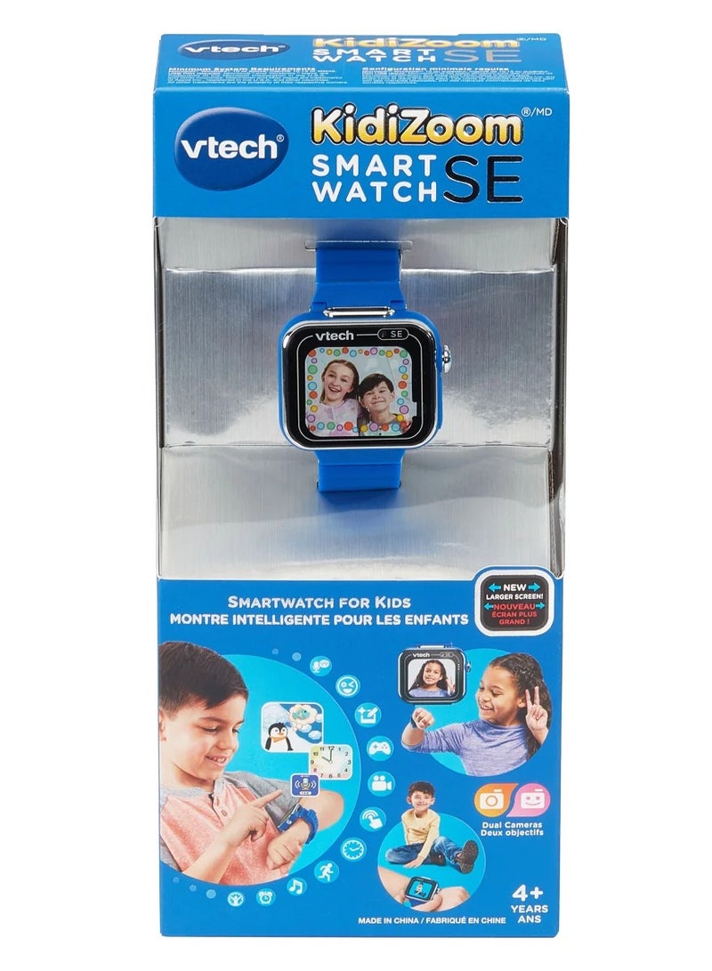 vtech KidiZoom Smartwatch SE Bilingual - Blue | Dual Camera | Fitness Activity Tracker | Included music Games | Great Gift for Age 6+ Kids Teens  - Image 3