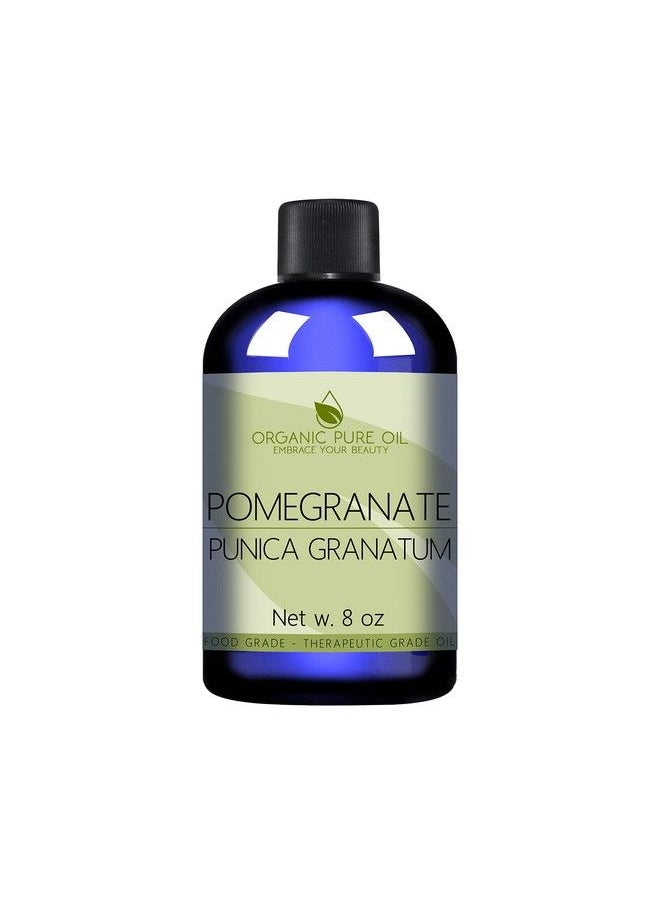 OPO - Pomegranate Seed Oil 8 Oz 100% Pure Unrefined Non Gmo Cold Pressed Sweet Carrier Oil For Hair Skin Nails Body Face Diy Soaps & More Hydrate Nourish Replenish Moisturize Packaging May Vary - Image 1