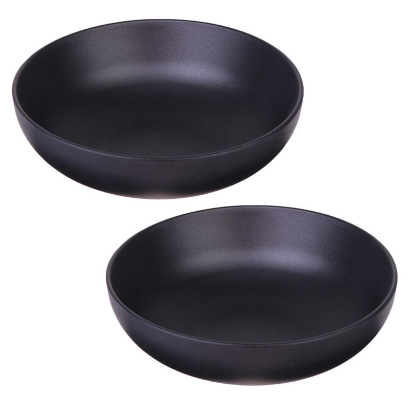 Matte Finish Melamine Ramen Bowl Set 2 Pcs 11 5cm For Soup Noodle Hot Pot - Image 2