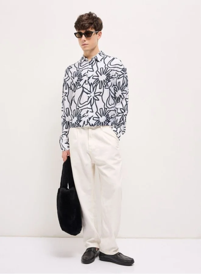THE BEAR HOUSE Men's Shirt for Casual and Formal Wear | Classic Button-Down Style for Office, Daily Use, Travel, Events & All-Season Outfits | Versatile & Stylish Wardrobe Essential for Every Occasion