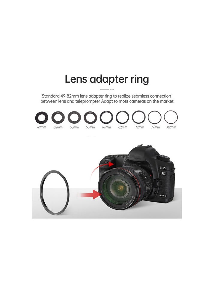 LENSGO - LENSGO TC7 Portable Teleprompter for Smartphones, Tablets & Select DSLR/Mirrorless Cameras - Image 1