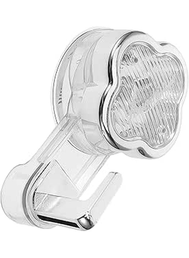 White Strong Suction Cup Hooks For Bathroom Kitchen Shower Towel Holder Hanger - Image 1