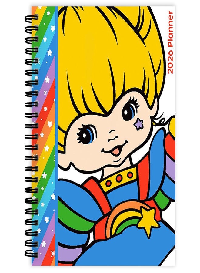 TF Publishing 2026 Rainbow Brite Medium Weekly Monthly Planner with 12-Month Calendar Grid, Goals and Task Trackers - Weekly Schedule Planner w/Priority List Section and Stickers - 6.5in x 8in - Image 1