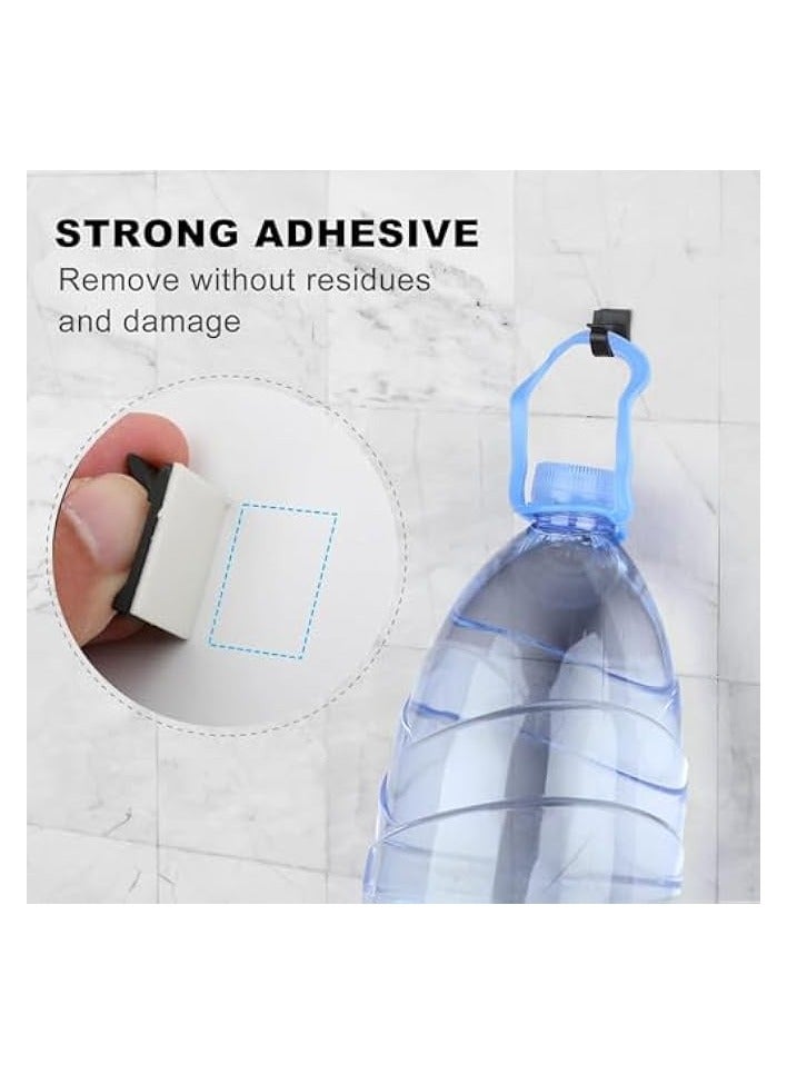 erorex 100Pcs Small White Black Adhesive Cable Clips for Cord Management Under Desk Nightstand Phone PC Charger Plug Speaker TV Cord Holder Keeper Hook Wall Wire Organizer Car Dash Cam - Image 3