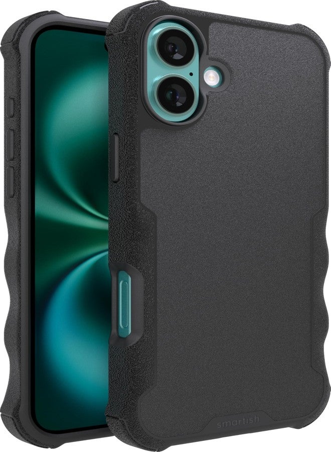 Smartish® iPhone 16 Plus Protective Magnetic Case - Gripzilla Compatible with MagSafe [Rugged + Tough] Heavy Duty Armor Slim Cover w/Drop Tested Protection for Apple iPhone 16 Plus - Black Tie Affair - Image 1