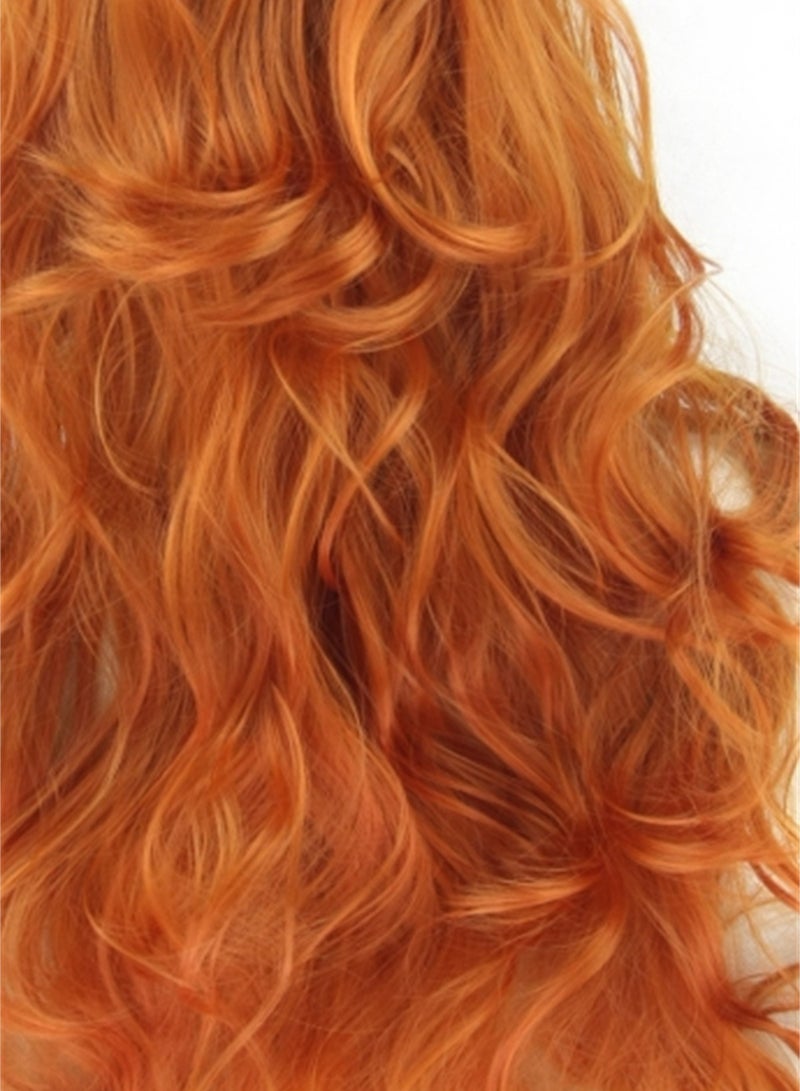 80cm anime long curly hair high temperature silk curly hair cosplay wig costumes dress up wig - Image 4