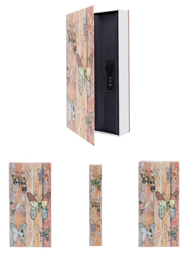 PACOLO Diversion Book Safe Storage Box (Size 9.5"×6.2"×2.2") With Security Combination Lock, Dictionary Secret Hidden Safe (Butterfly - Combination Lock) - Image 2