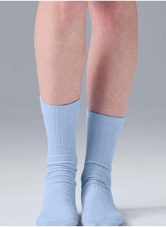 Aloyoga three-piece set of mid-calf socks, solid-colored socks, neutral mid-calf socks