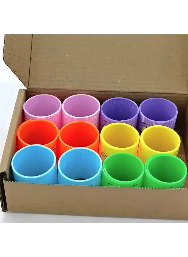 24pcs Spring Action Cartoon Toys With Colorful Faces For Party Favors And School Prizes - Image 5
