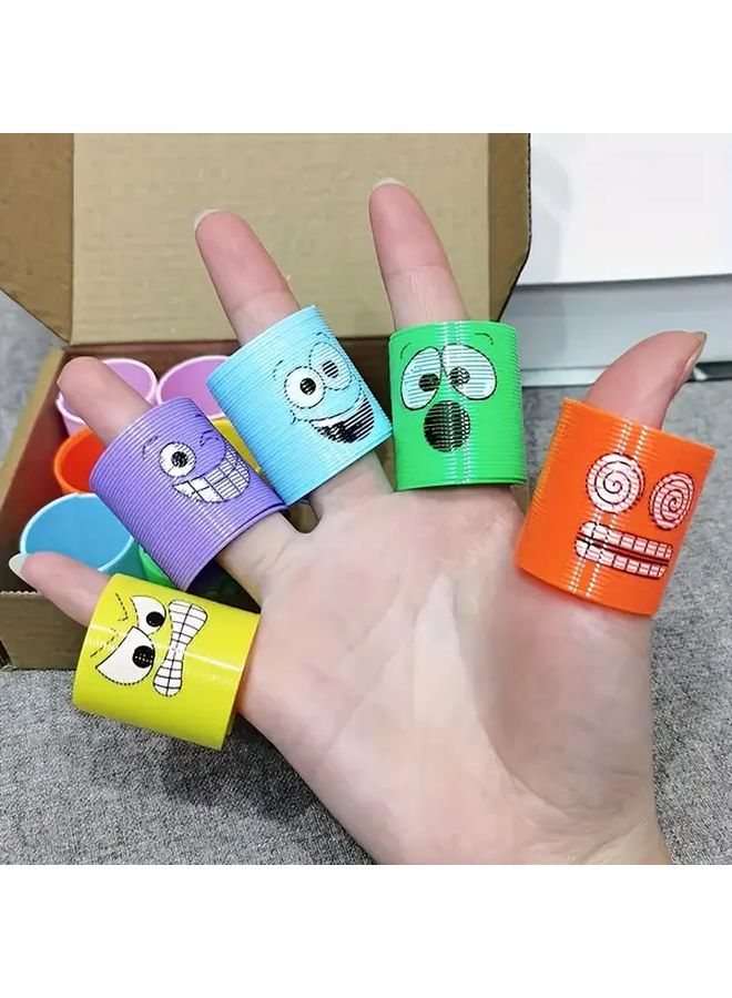 24pcs Spring Action Cartoon Toys With Colorful Faces For Party Favors And School Prizes - Image 3